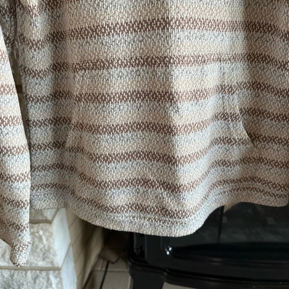 Stillwater Supply Co. Cream and Brown Women's Hooded Sweater small - Picture 3 of 5